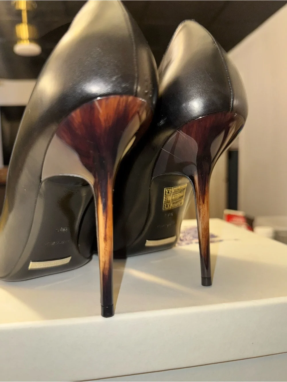 Burberry Black Pointed-Toe Stiletto Pumps-EXCELLENT CONDITION